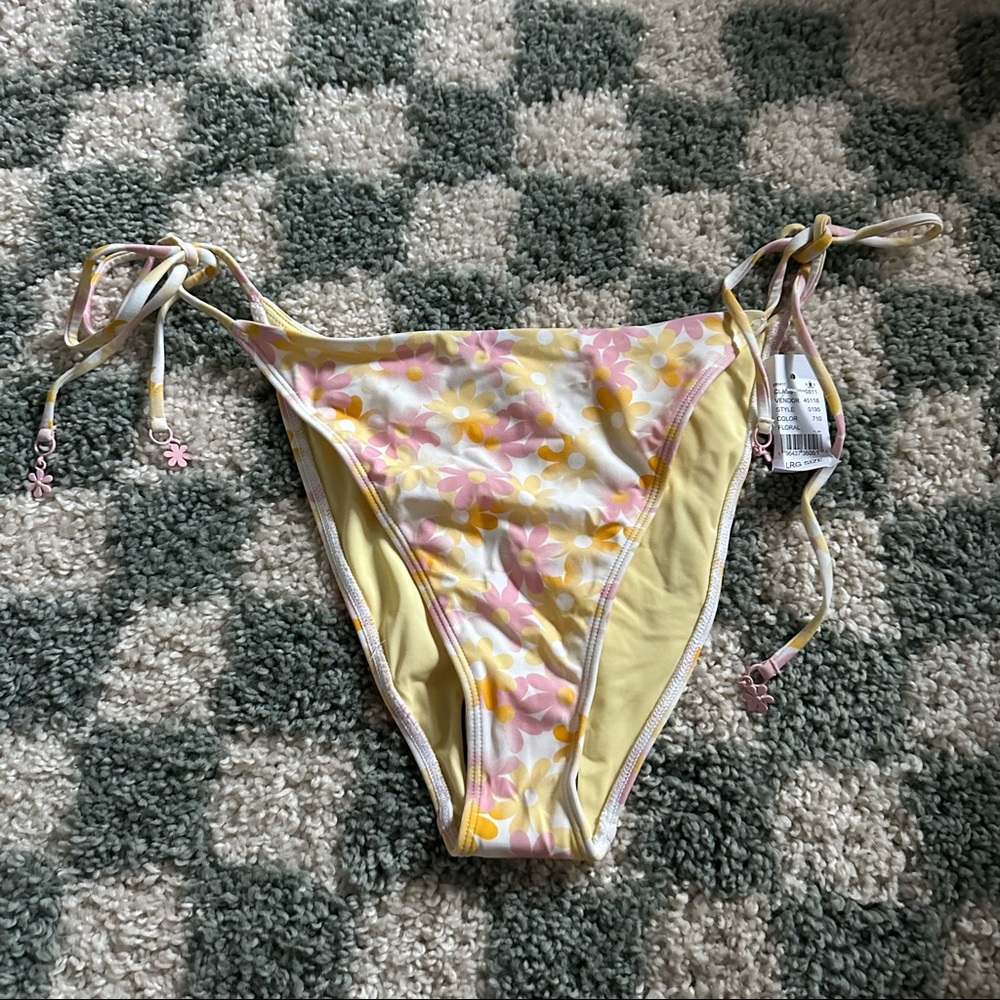NWT Pacsun Swim Floral Bikini Bottom